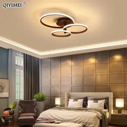 Built-in lamps in the bedroom photo