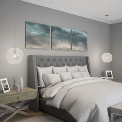 Built-in lamps in the bedroom photo