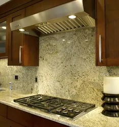 Kitchen apron made of granite photo