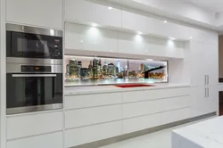 Kitchens with horizontal upper cabinets photo