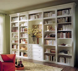 Book racks in the living room photo