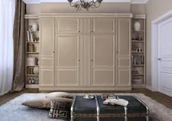 Bedroom wardrobes in classic style photo