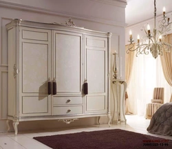 Bedroom wardrobes in classic style photo