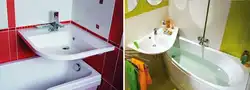 Ваннаның үстіндегі ваннаға арналған раковинаның фотосы