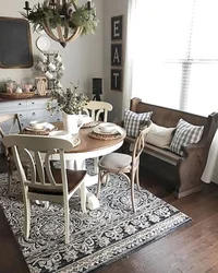 Carpet for the kitchen under the table photo