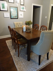 Carpet for the kitchen under the table photo