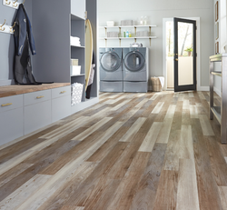 Quartz vinyl tile floor photo kitchen