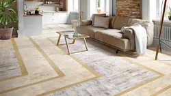 Quartz vinyl tile floor photo kitchen
