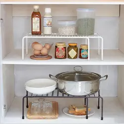 Kitchen shelves for countertops photo