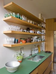 Kitchen Shelves For Countertops Photo