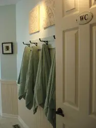 Hooks In The Bathroom Interior Photo