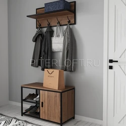 Wardrobe hanger in the hallway design