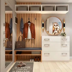 Wardrobe hanger in the hallway design