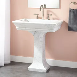 Pedestal in the bathroom photo