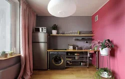 Шағын отбасылық фотосуреттегі ас үй интерьері