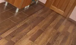 Wood-look floor in the hallway photo