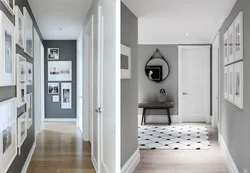 Hallway design with gray floor