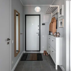 Hallway design with gray floor