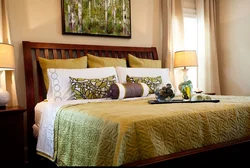 Photo Of Pillows In The Bedroom Interior Photo