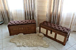 Wooden Banquette In The Hallway With Your Own Hands Photo Made Of Wood