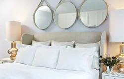 Photo of mirrors with shelves for the bedroom