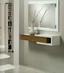 Photo of mirrors with shelves for the bedroom