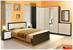 Photo of bedroom sets with corner wardrobe