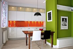 Warm colors in the kitchen interior