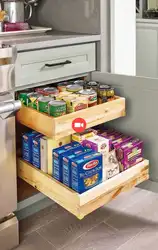 Организация хранения на кухне в шкафах фото