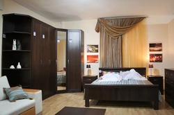 Yataq otağının interyerində lapis lazuli fotoşəkili