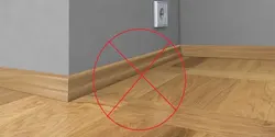 Плинтус на кухне на полу фото в интерьере