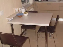 Artificial stone tables for the kitchen photo