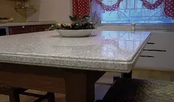 Artificial stone tables for the kitchen photo