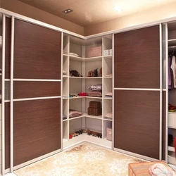 Photo of corner cabinets inside the hallway