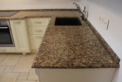 Artificial stone countertop for kitchen photo