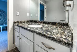 Artificial stone countertop for kitchen photo