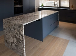 Artificial stone countertop for kitchen photo