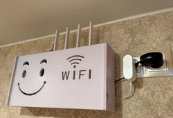 Hide the router in the hallway like on the wall photo