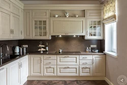 Classic kitchens with dark countertops photo