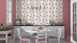 Inexpensive beautiful wallpaper for the kitchen photo