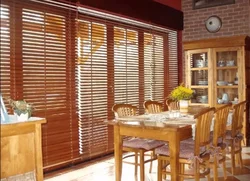 Wooden Curtains For The Kitchen Photo