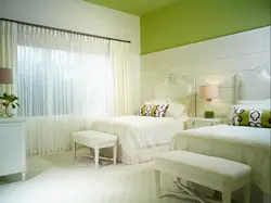 Accents in a white bedroom photo