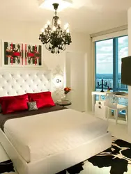 Accents in a white bedroom photo