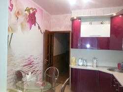 Kitchen renovation as wallpaper photo