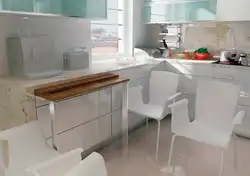 Маленькая кухня с выдвижным столом фото