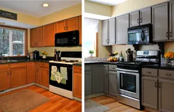 Repaint the kitchen a different color with your own hands photo