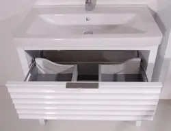 Bathroom sink with drawer photo