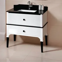 Bathroom sink with drawer photo