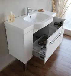 Bathroom sink with drawer photo