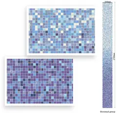 Bath mosaic pvc panels photo